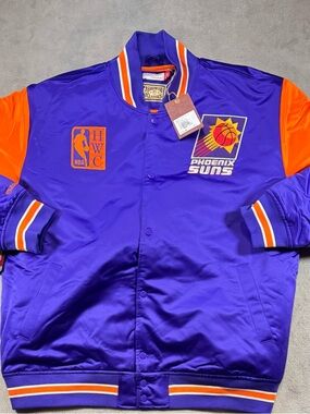 NWT Mitchell & Ness Phoenix Suns Satin Jacket Size 2XL HWC